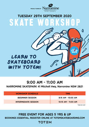 Learn to Skateboard with Totem - Narromine